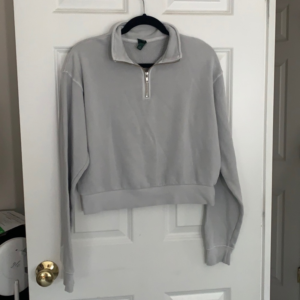 Gray Quarter Zip